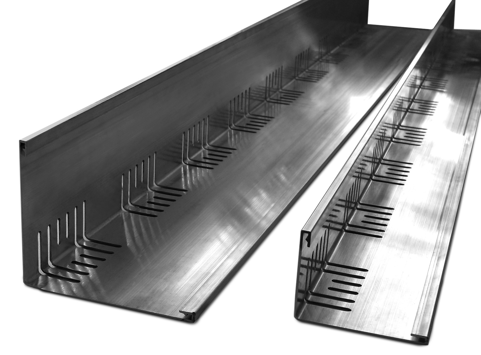 Zinco Kiesleiste KL140/160 Höhe 140/160 mm, Länge 2m, Aluminium