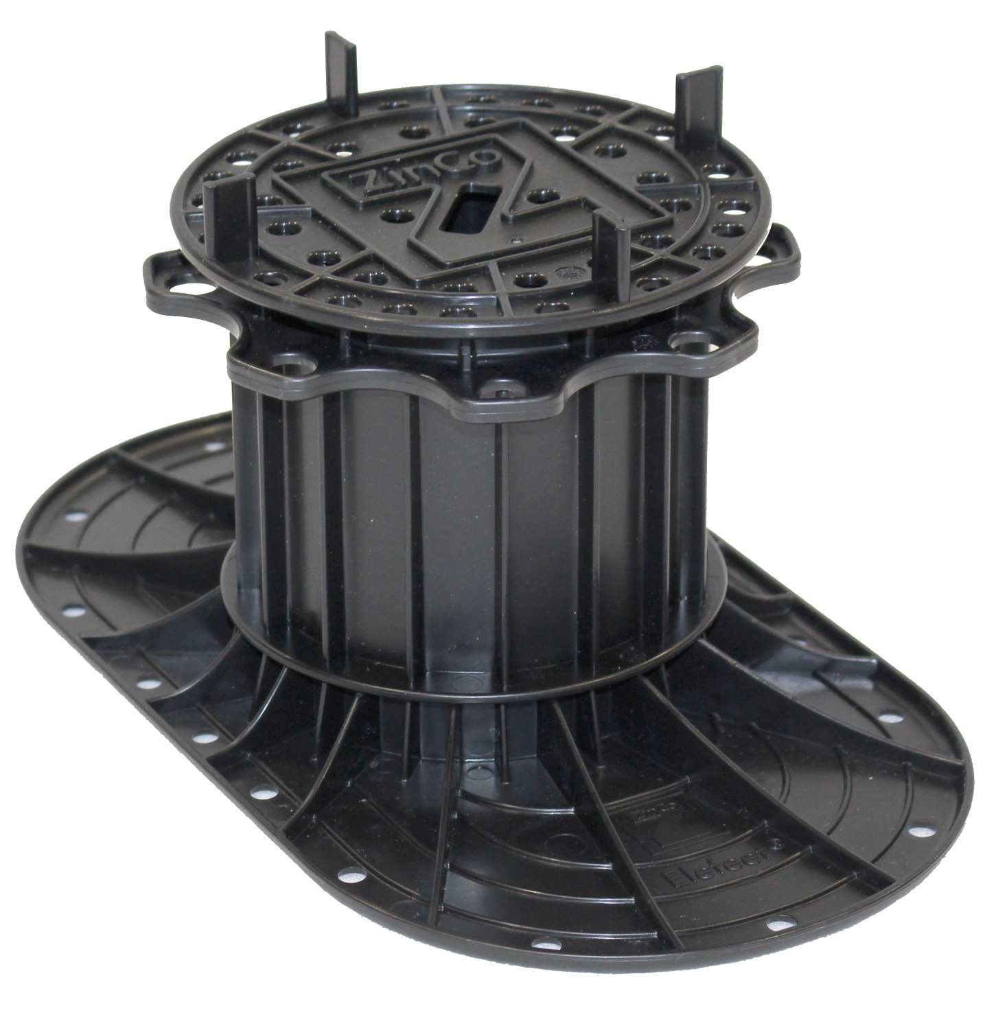 Zinco Elefeet E106, Stelzlager für Beläge, höhenverstellbar 106 - 196 mm