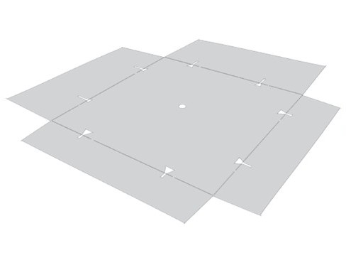 HydroSpacer-Set 170/56, Pack mit 56 Vlies-Stücken und Fixierclips